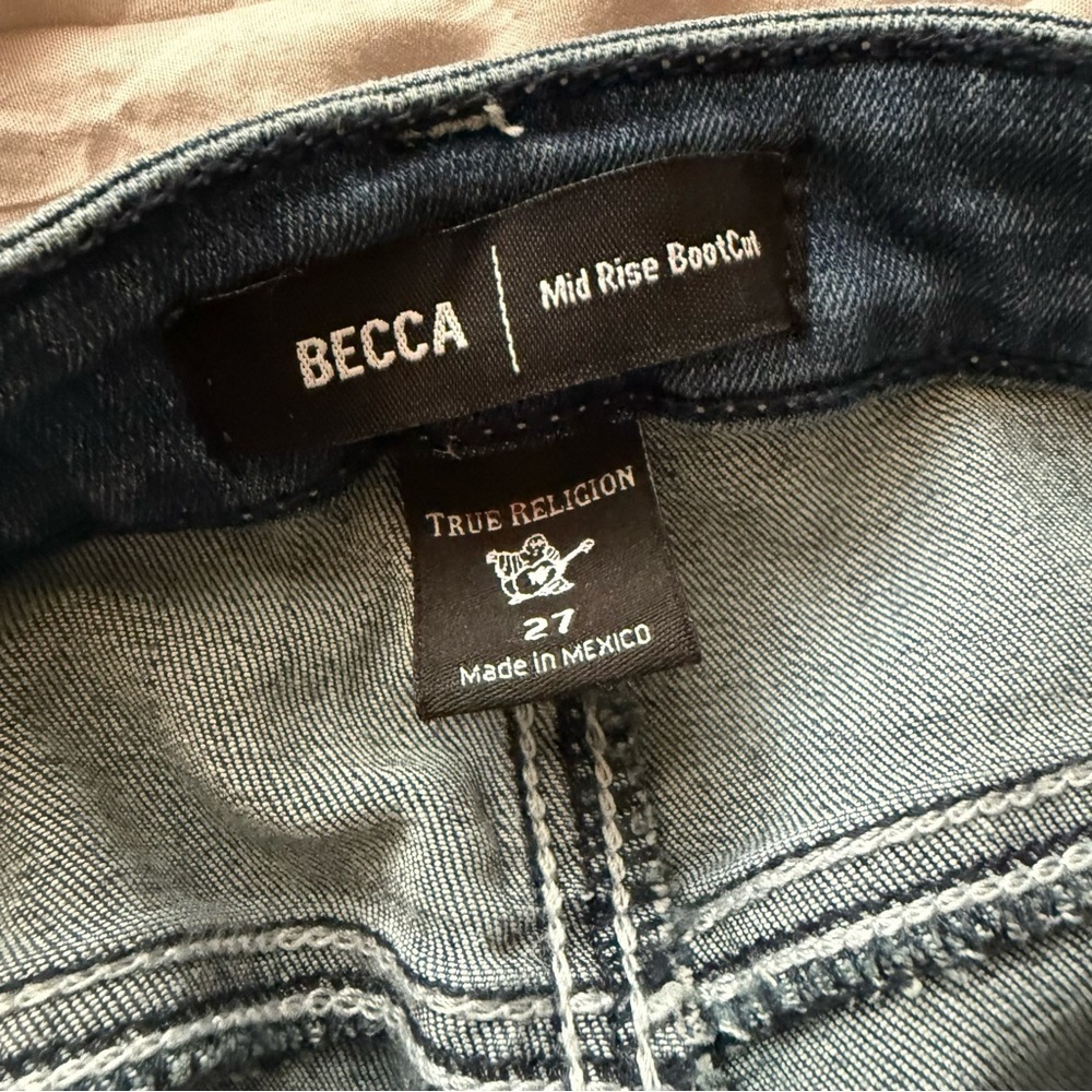 True Religion Becca Bootcut Jeans Size 27 Mid Rise Made in Mexico #204447 - Picture 12 of 12